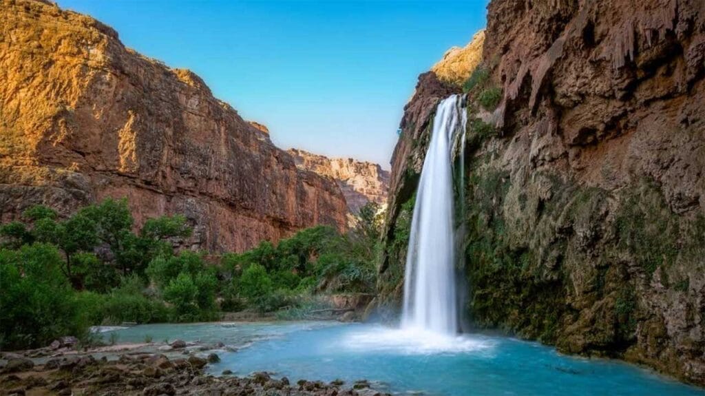 Havasu Falls is one of the most beautiful waterfalls in Arizona