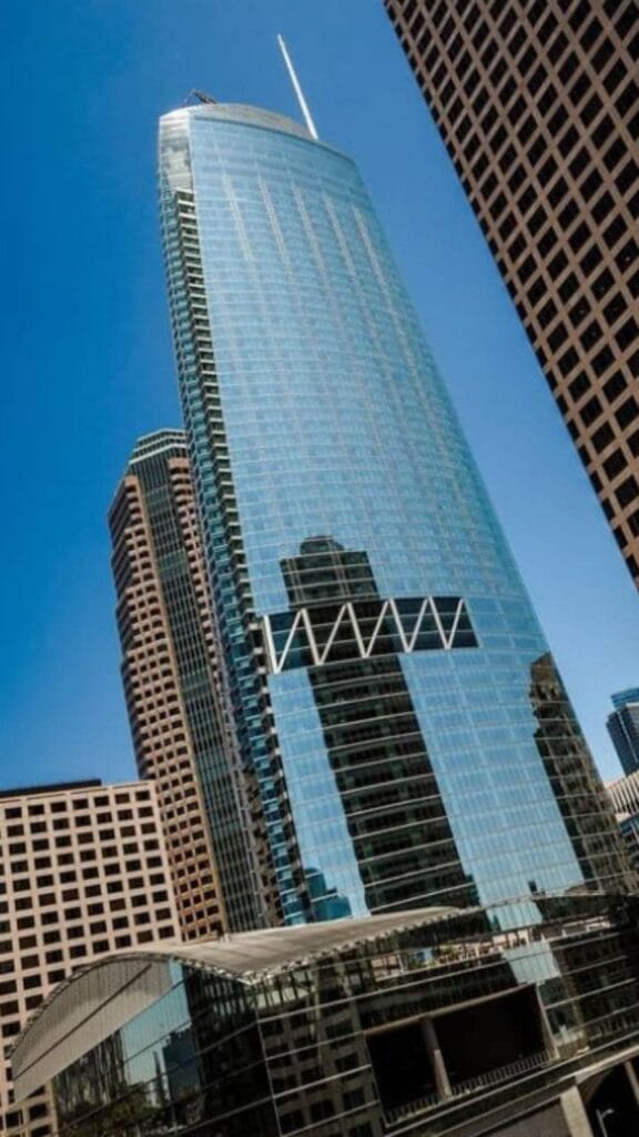 Wilshire Grand Center is one of the tallest buildings in California