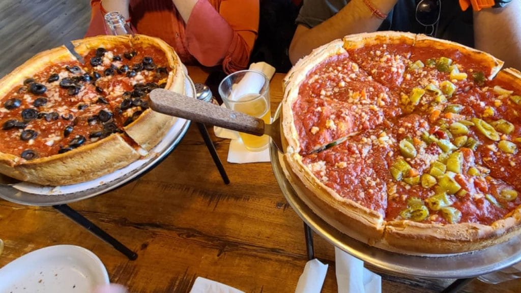 Chicago-Style Deep Dish Pizza is one of the Most Popular Food in Illinois to Try Out