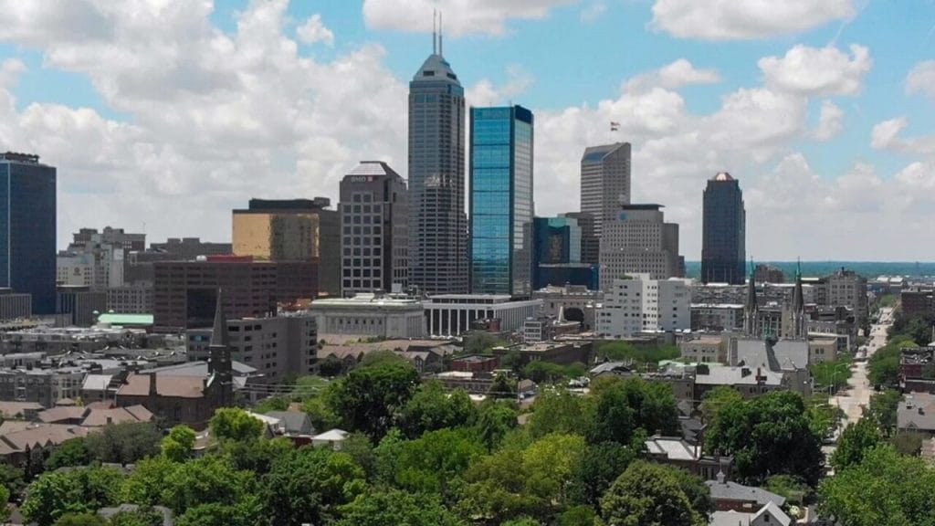 Salesforce Tower Indy is one of the tallest buildings in Indiana